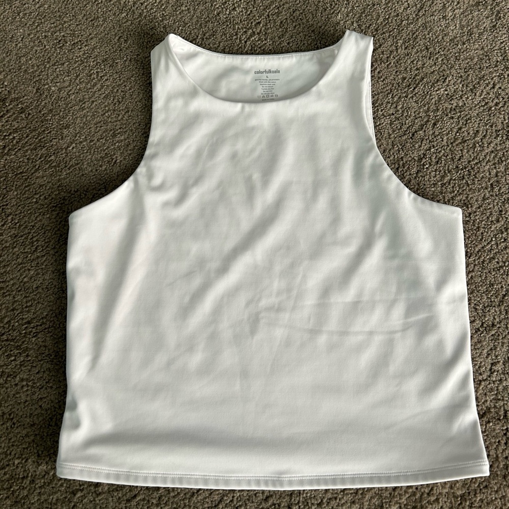 COLORFULKOALA WHITE CROP TOP